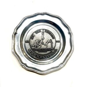 New York University Silver Commemorative Plate